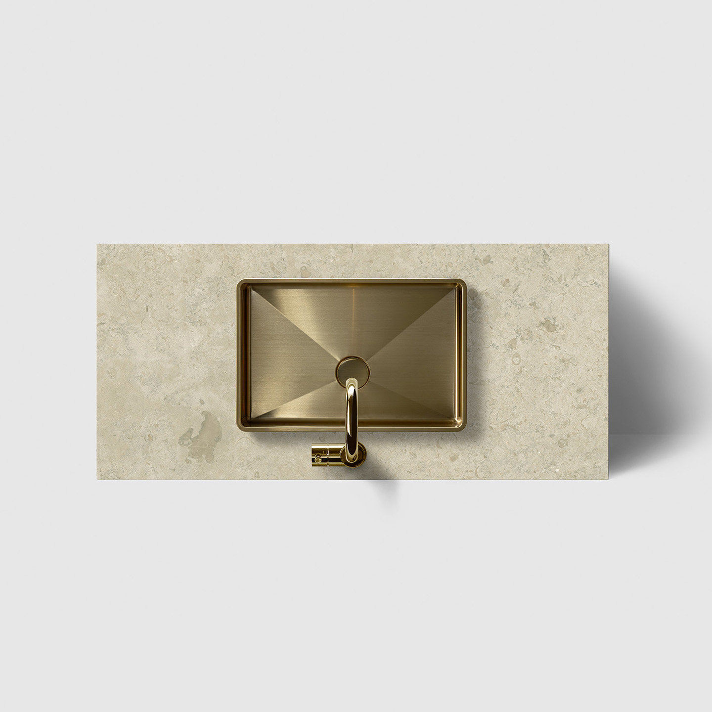 Tvättställsskåp Haven H2/100 med Stenskiva och Handfat